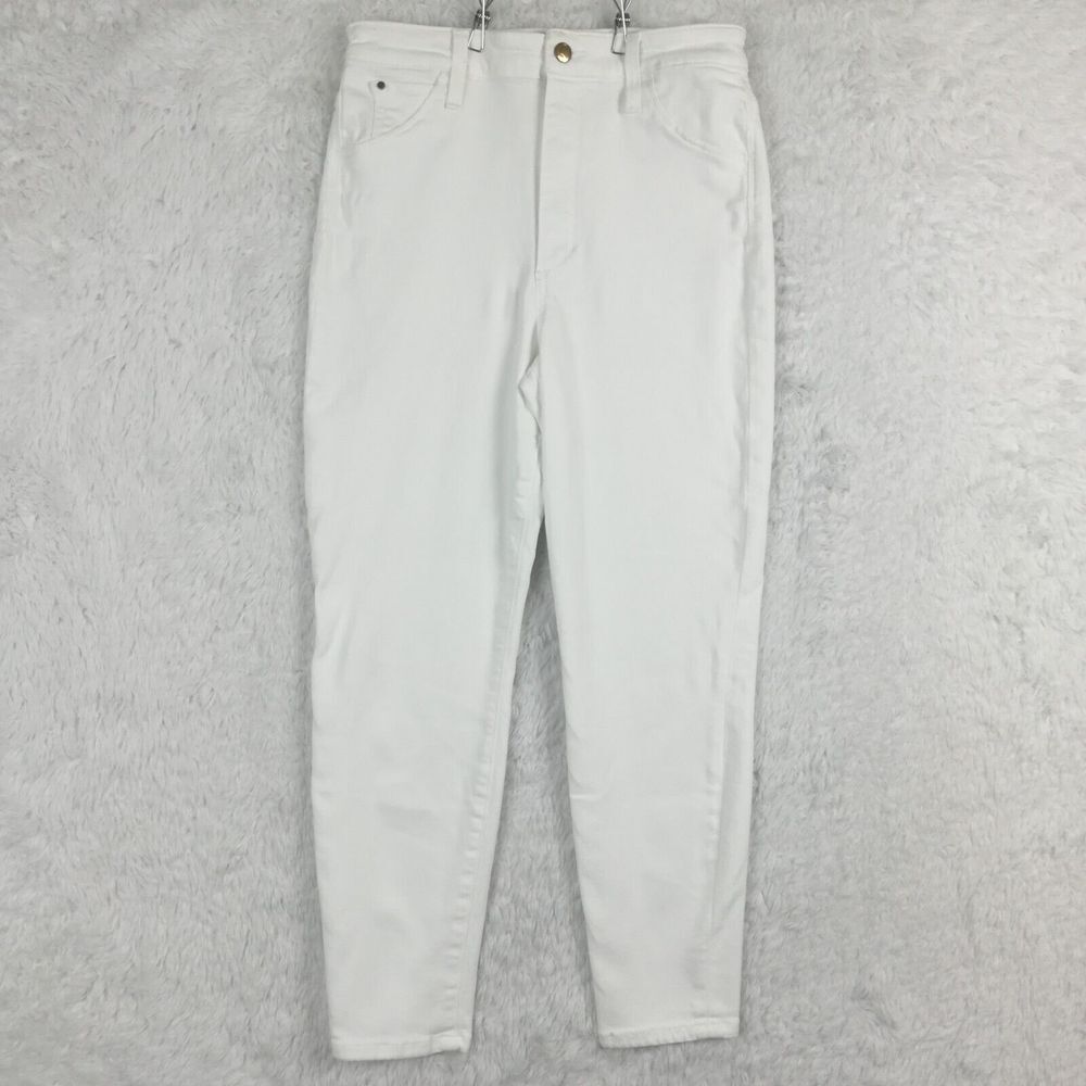 Joe's Womens Jeans The Bella 11" High Rise Skinny Crop Denim White Stretch 30